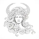 medusa head tattoo design idea
