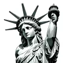 Lady Liberty tattoo design idea