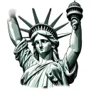 Lady Liberty tattoo design idea