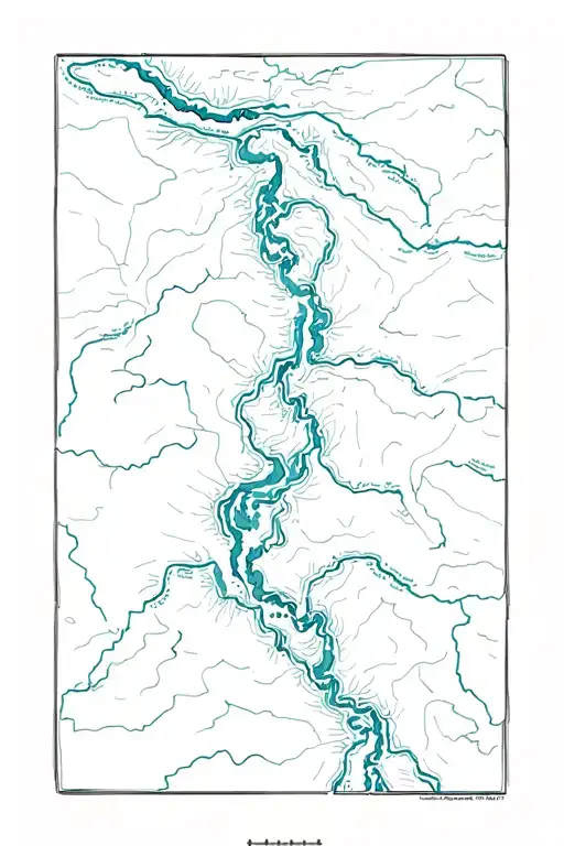 skykomish river tributary map overview  like lighting bolt strikes but a river flowing through a body tattoo design idea