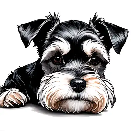 Mini Schnauzer tattoo design idea