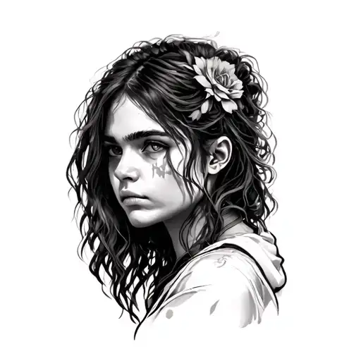 ellie's tattoo from the last of us on arm sleeve tattoo design idea