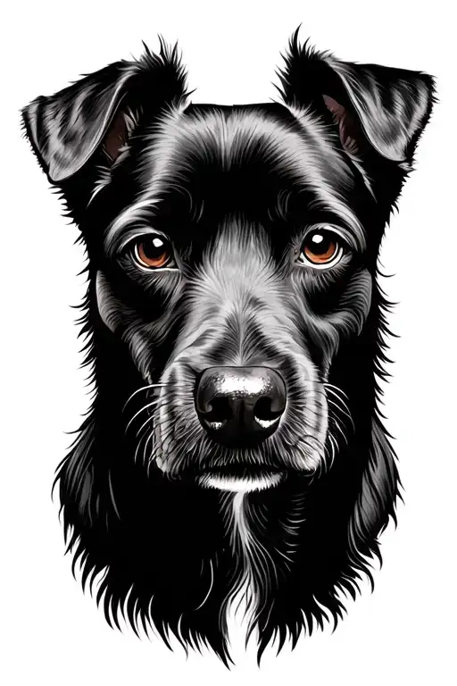 dog portrait tattoo tattoo design idea