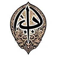 Arabic script tattoo design idea