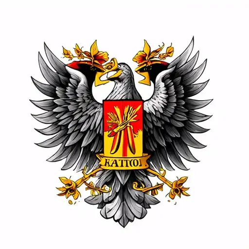 germany and greece  tattoo design idea