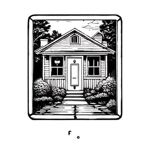 Light Switch and House themed tattoo design tattoo design idea