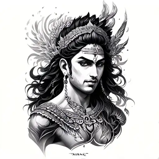 karna forearm tattoo tattoo design idea