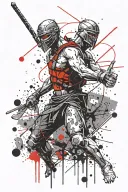 Donatello's David vs Goliath tattoo design idea