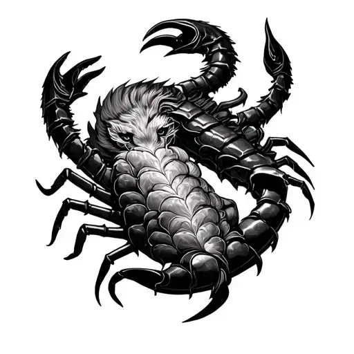 Libra Leo and Scorpio zodiac sig Parvis Magna tattoo design idea