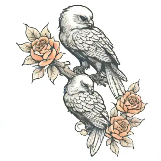 skulls and roses in phoenix rising Phoenix bird tattoo design idea