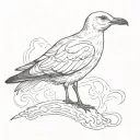 gull tattoo design idea