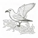 gull tattoo design idea