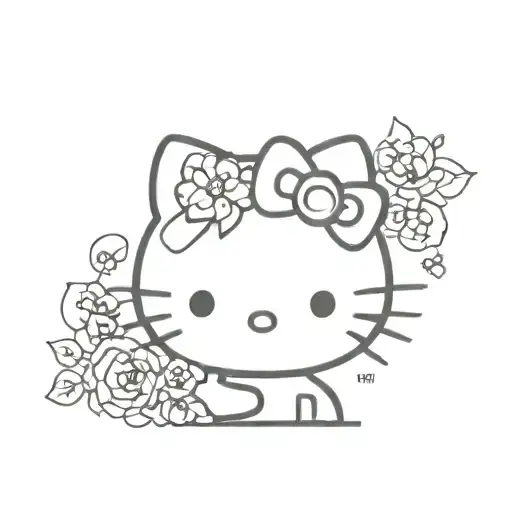 hello kitty bpd tattoo design idea