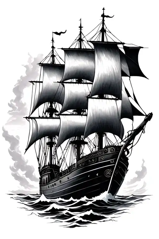 ship of thesius and identity paradox tattoo design idea