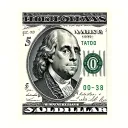 5 Dollar Bill tattoo design idea