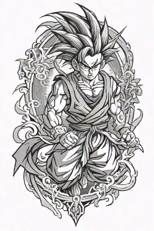 future gohan tattoo design idea