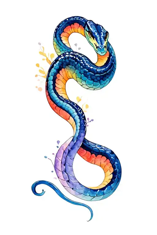 Anaconda tattoo design idea