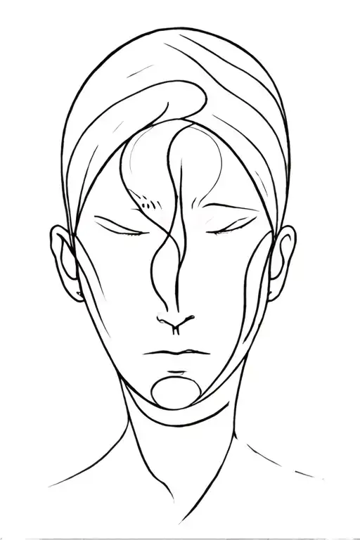 Migraine tattoo design idea