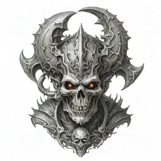 Chaos god in the fictional universes of Warhammer 40,000 and Warhammer Fantasy. He is the god of disease, decay, despair tattoo design idea