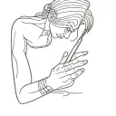 author writing tattoo design idea