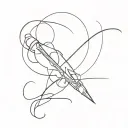 author writing tattoo design idea