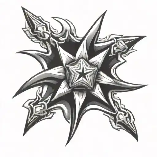 shuriken tattoo design idea