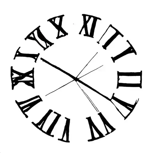 1972 - 2005 roman numeral tattoo design idea
