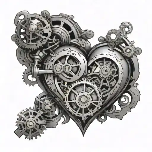 Steampunk Heart tattoo design idea