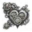 Steampunk Heart tattoo design idea
