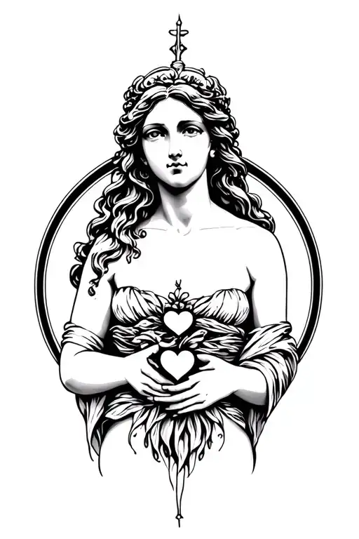 Aphrodite the goddess of love tattoo tattoo design idea