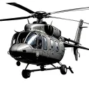 helicopter hovering tattoo design idea