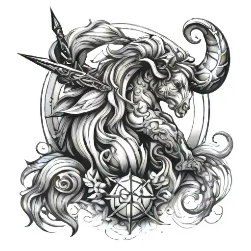 sagittarius, Aquarius, Leo Virgo Scorpio taurus Aquarius, Leo Capricorn, and cancer tattoo design idea