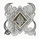 alpha phi alpha fraternity symbol tattoo design idea