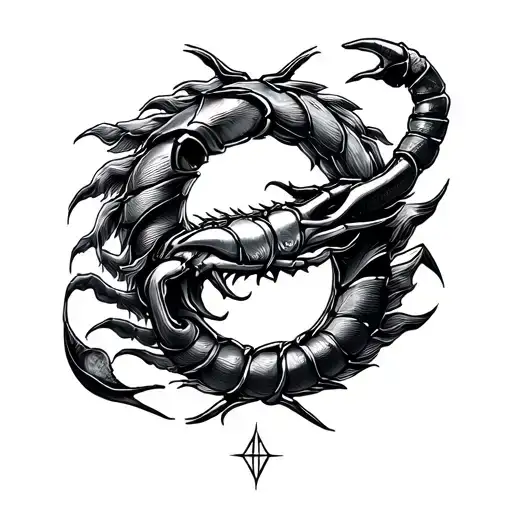 scorpio pisces libra leo tattoo design idea