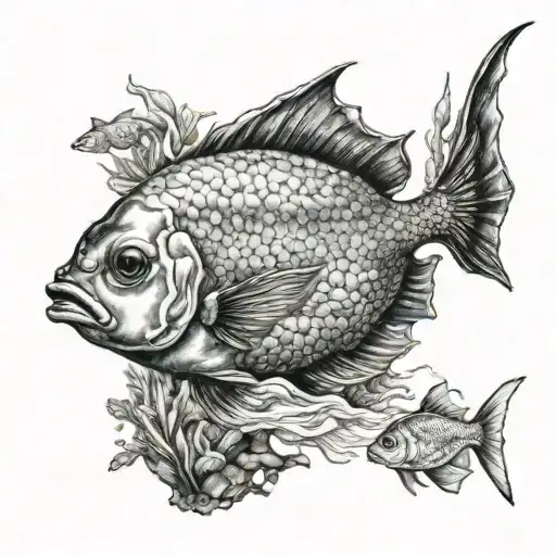 aquarium tattoo design idea