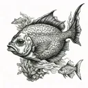 aquarium tattoo design idea