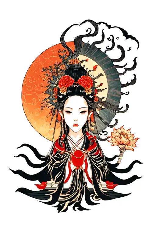 izanami (death) Sun of Doth tattoo design idea