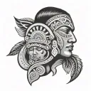 indigenous soap tattoo design idea