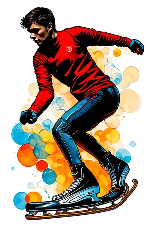 figure skating tattoo design idea