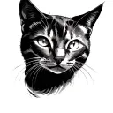 cat tattoo design idea