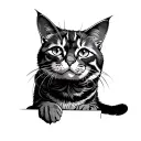 cat tattoo design idea