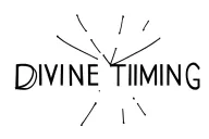 "DIVINE TIMING" minimal line art tattoo design idea