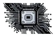 mos 6502 chip implanted tattoo design idea