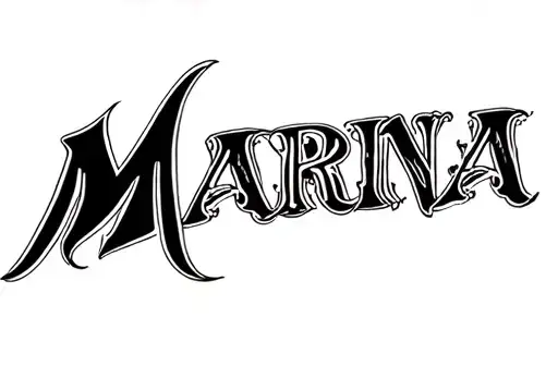 "Marina " tattoo design idea