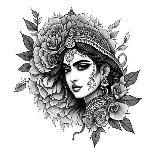 Kirtimukha tattoo design idea
