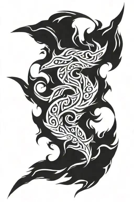 Skyrim logo tattoo design idea