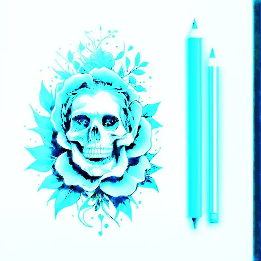 Blackout tattoo design idea