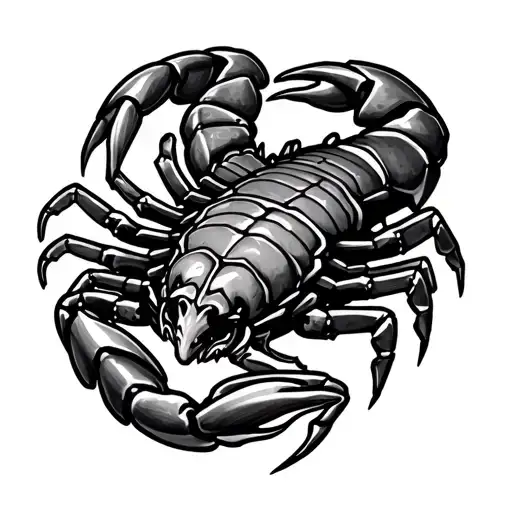 mechanical scorpion American trad tattoo design tattoo design idea