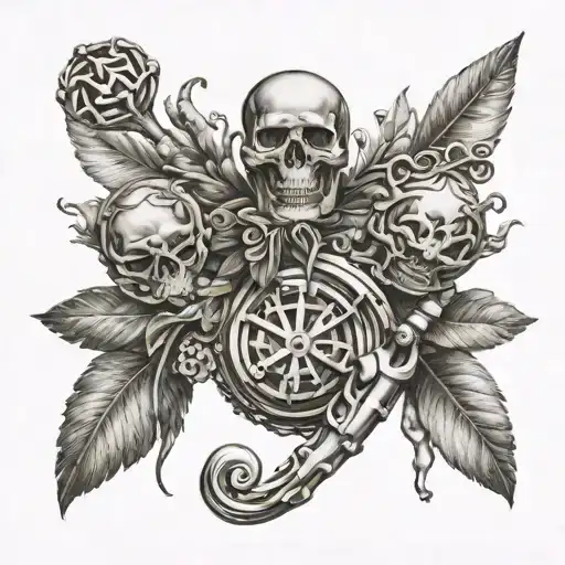 chrome hearts brand tattoo design idea