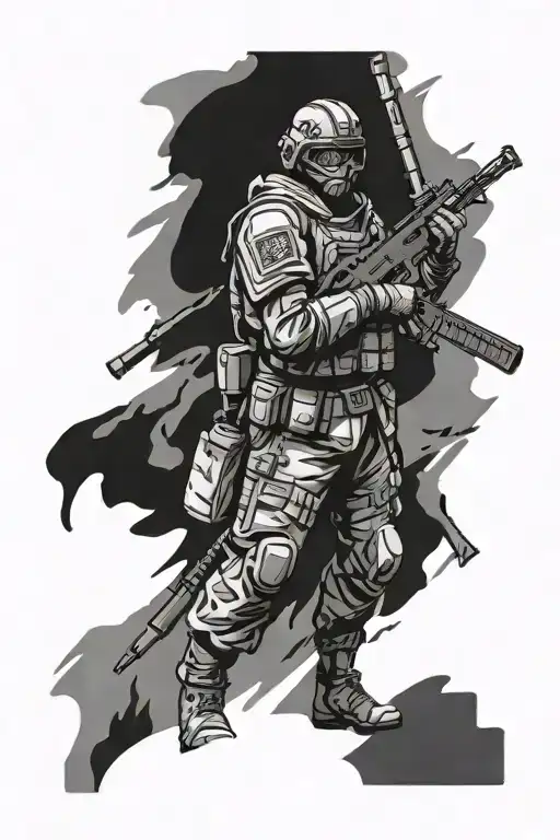 call of duty ronin camo tattoo tattoo design idea